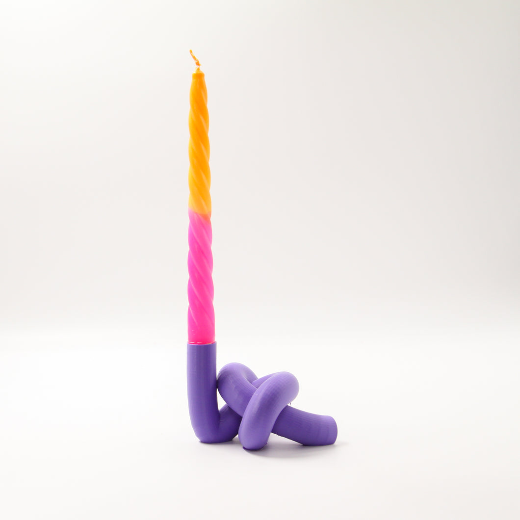 Candle Holder Knot Purple Afternoon