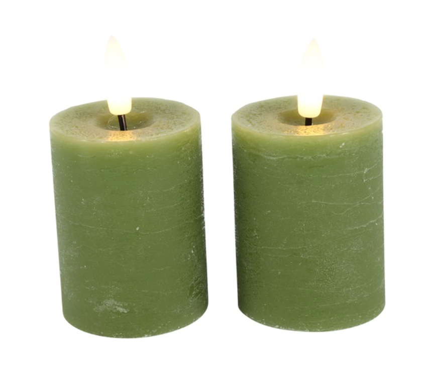 Candles Ø5CM LED Lyon green