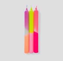 Afbeelding in Gallery-weergave laden, Candle Set Dip Dye Neon * Summer Breeze
