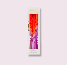 Load image into Gallery viewer, Candle Set Dip Dye Swirl * Amazing Lavender
